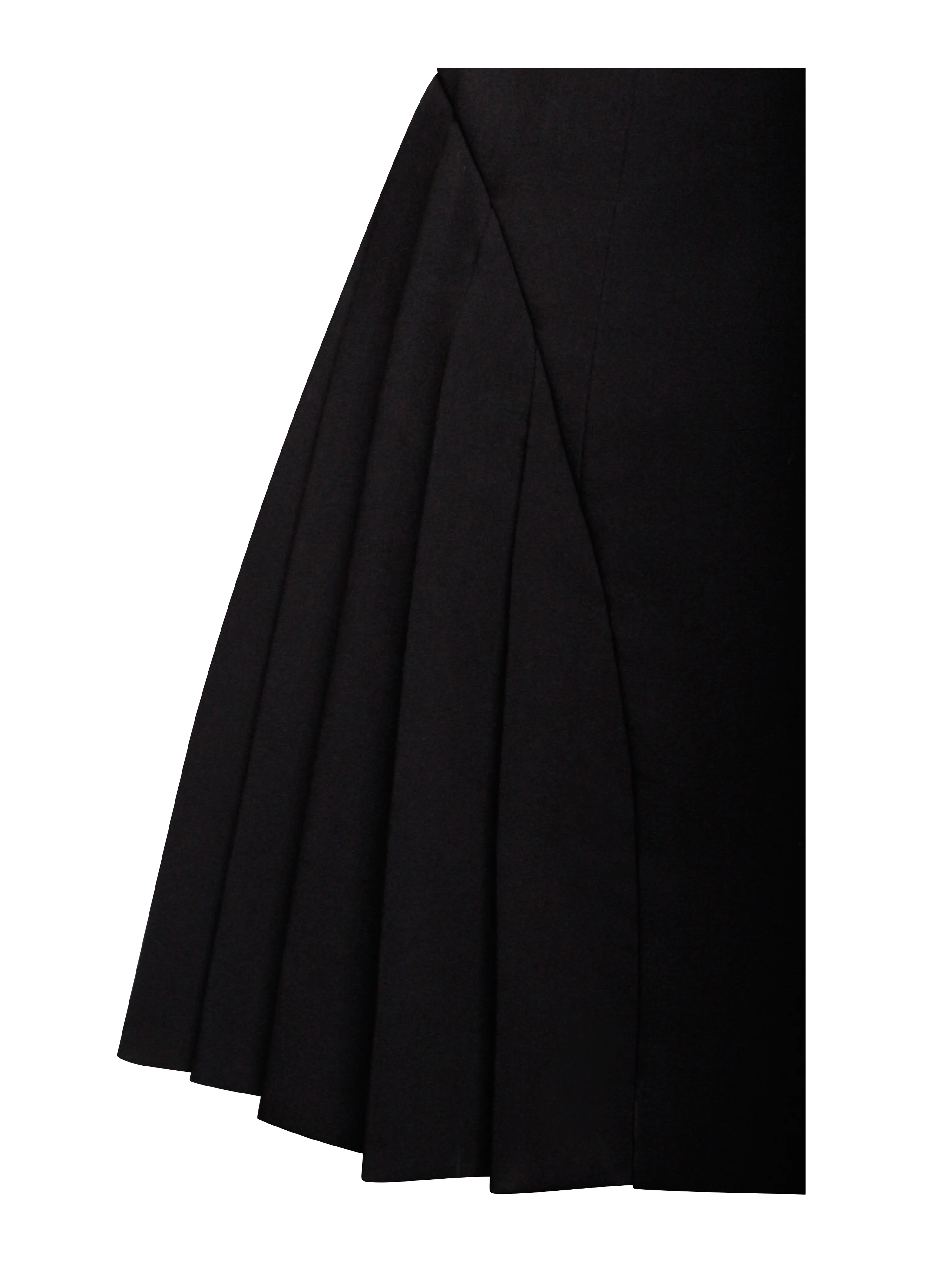 Ria Black Blazer Mini Dress with Crystal Button and Pleated Detail - Image 17