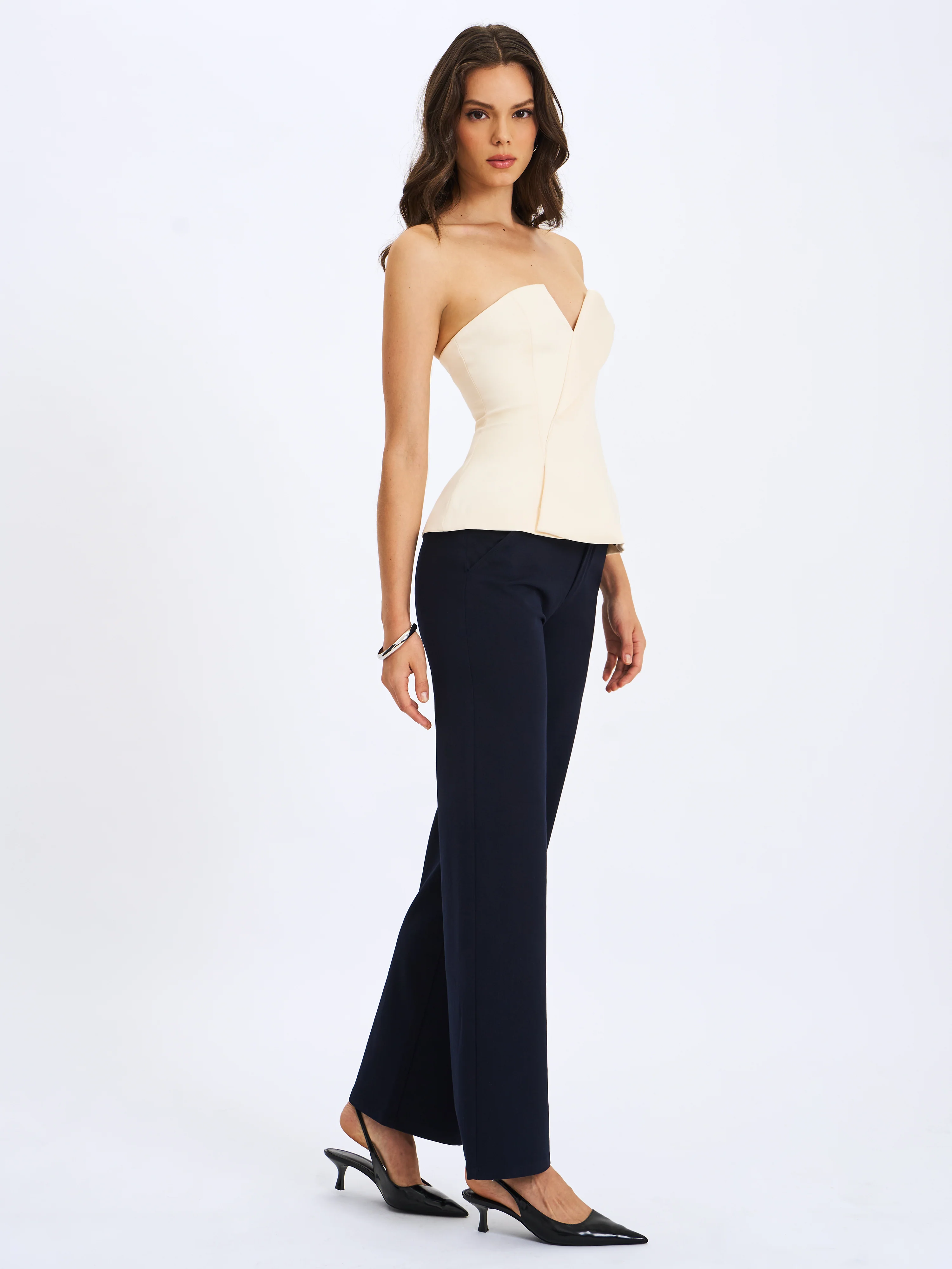 Yanin Navy Low-Rise Straight Leg Pants - Image 6